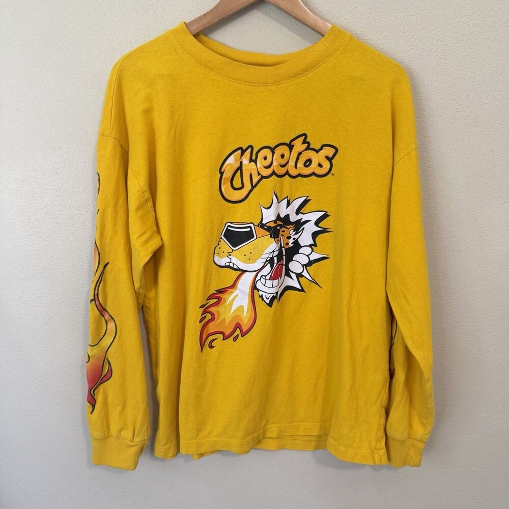 Forever 21 CHEETOS Flaming Hot Long Sleeve t-Shirt Flame L/XL* See Measurements